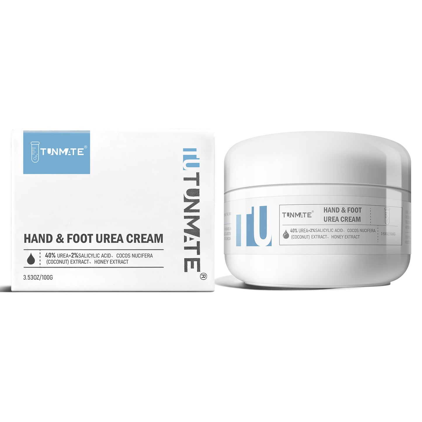 OUKEYA 40 Percent Urea Cream Hand Foot Cream for Dry Cracked Skin | Intensive moisturising urea lotion, softens rough dry cracked skin on hands, heels and feet