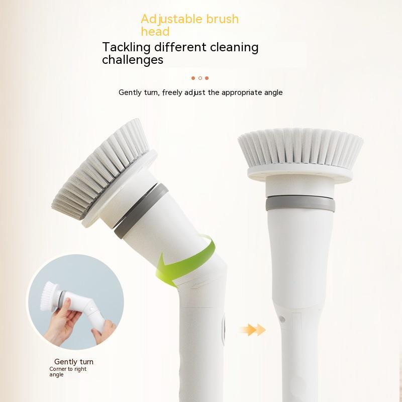 Electric Scrubber with Long Handle
