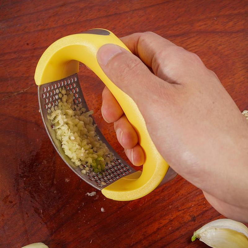 Stainless Steel Garlic Press Crusher