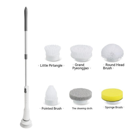 Electric Scrubber with Long Handle