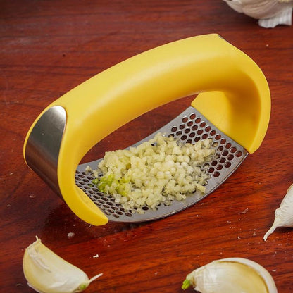 Stainless Steel Garlic Press Crusher