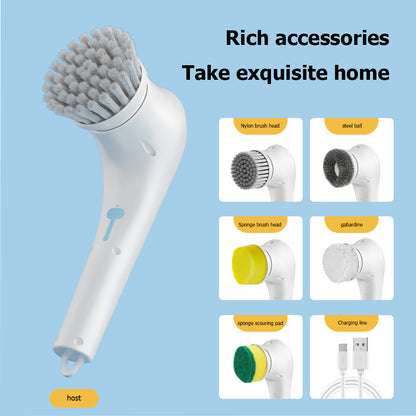 Multifunctional Electric Handheld Kitchen Household Dishwashing Brush