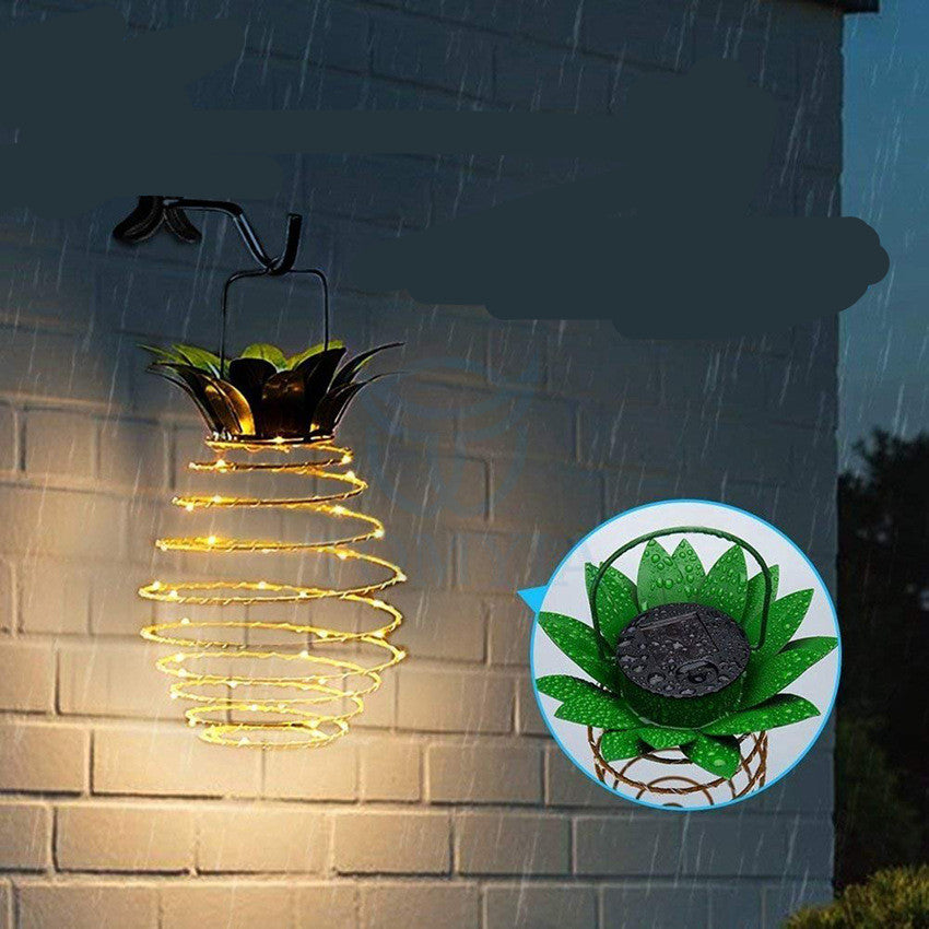 Pineapple Solar String Lights