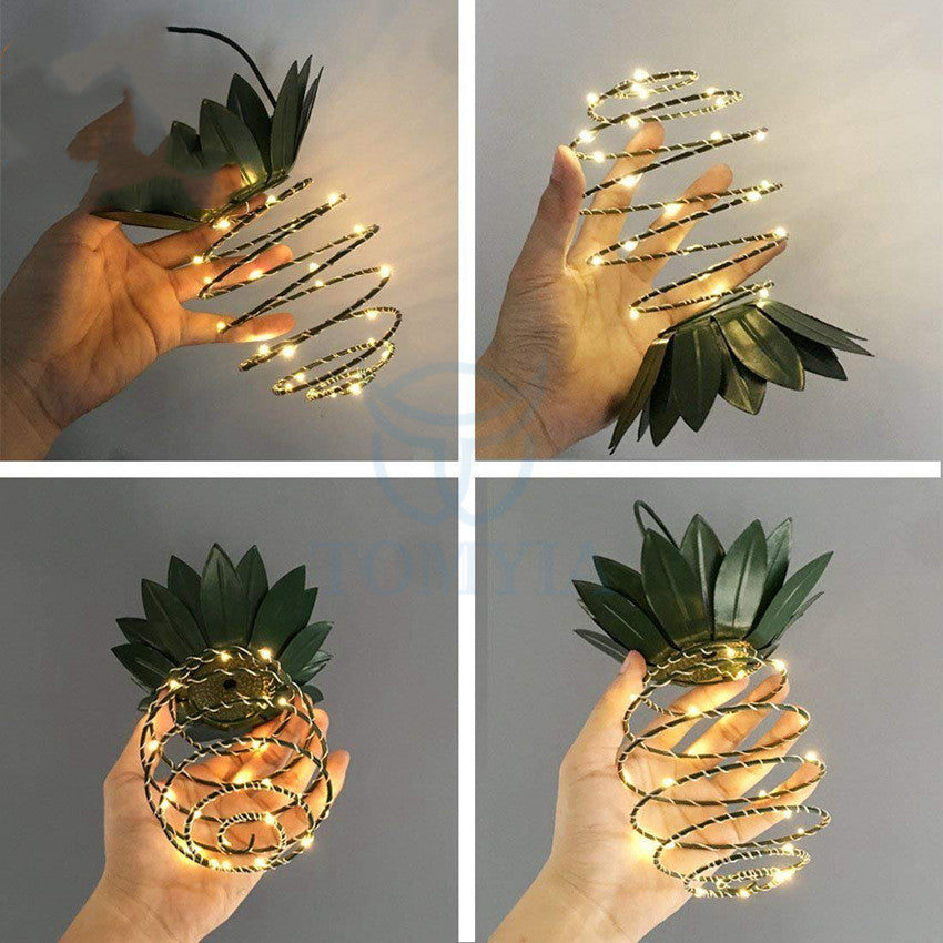 Pineapple Solar String Lights