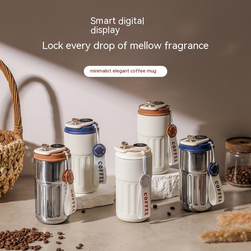 Smart Digital Thermal Bottle Portable Coffees 450ml