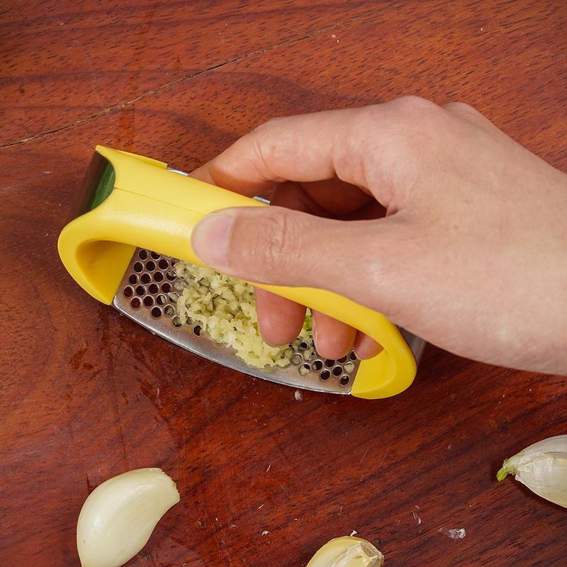 Stainless Steel Garlic Press Crusher