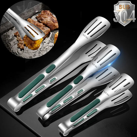 Stainless Steel BBQ Tongs Set (7/9/12")