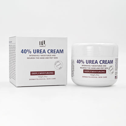 OUKEYA 40 Percent Urea Cream Hand Foot Cream for Dry Cracked Skin | Intensive moisturising urea lotion, softens rough dry cracked skin on hands, heels and feet