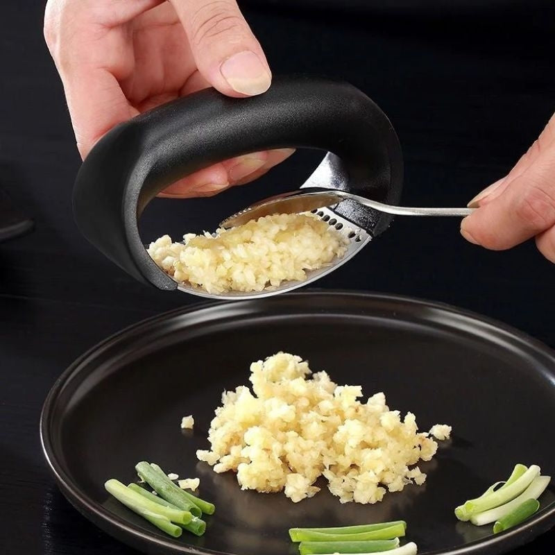 Stainless Steel Garlic Press Crusher
