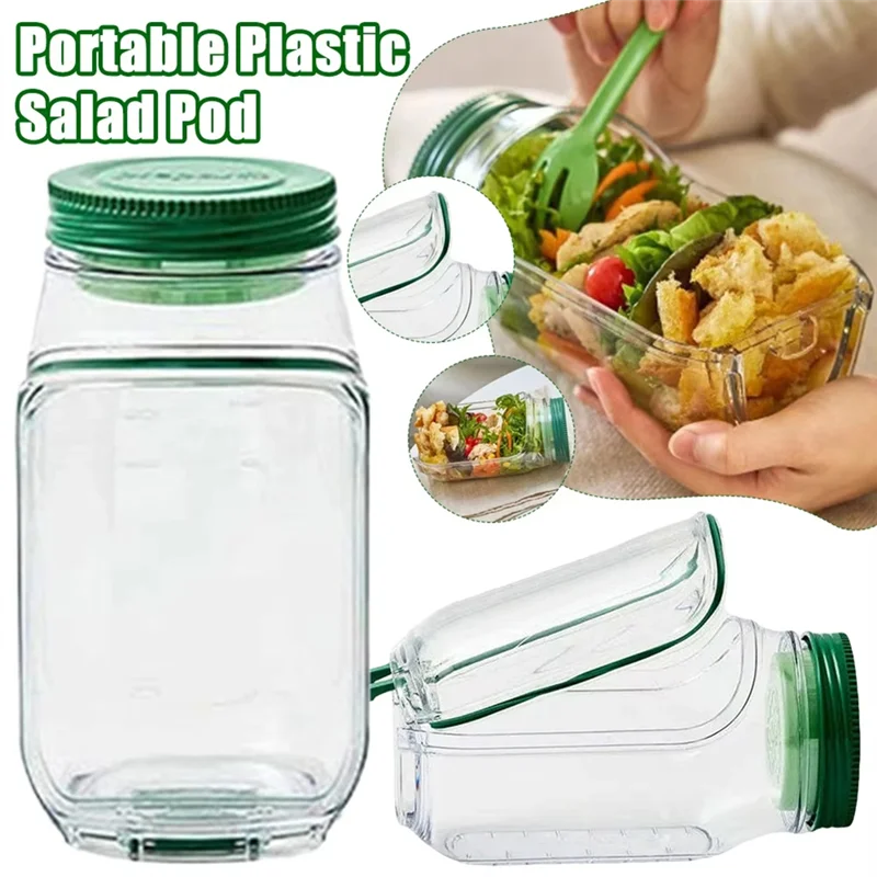 Portable Salad Pod Leakproof Container