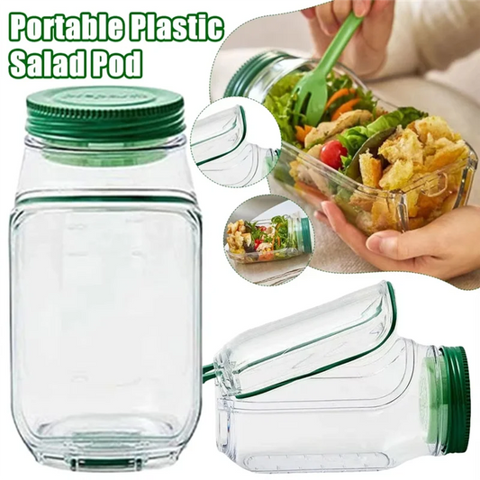 Portable Salad Pod Leakproof Container