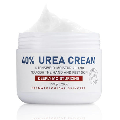 OUKEYA 40 Percent Urea Cream Hand Foot Cream for Dry Cracked Skin | Intensive moisturising urea lotion, softens rough dry cracked skin on hands, heels and feet