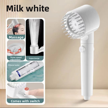 Shower Head with Handheld Multi-Function Shower Head with Water Filter