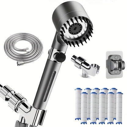 Shower Head with Handheld Multi-Function Shower Head with Water Filter