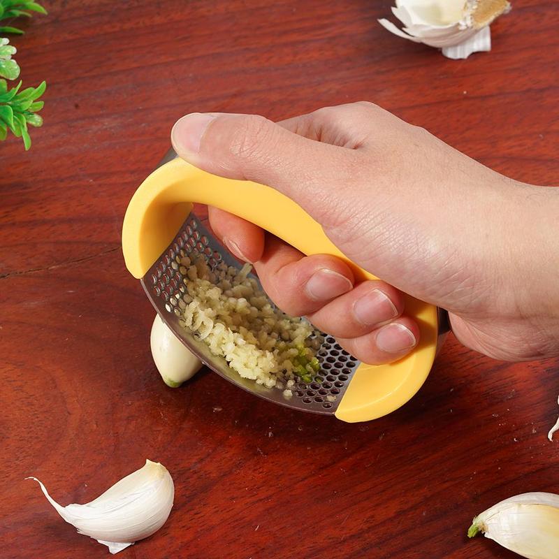 Stainless Steel Garlic Press Crusher