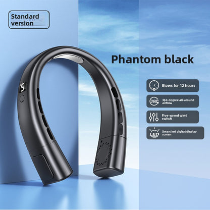 USB Rechargeable Bladeless Hanging Neck Fan