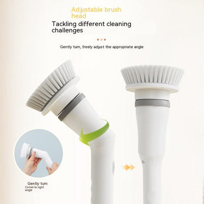 Electric Scrubber with Long Handle