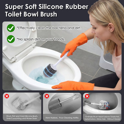 Home Fashion Simple Toilet Cleaning Brush Set