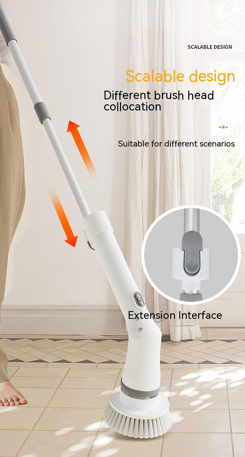 Electric Scrubber with Long Handle