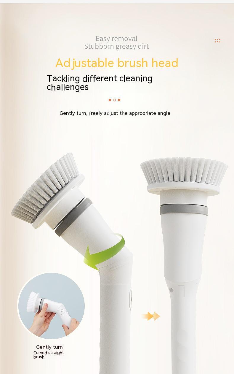 Electric Scrubber with Long Handle