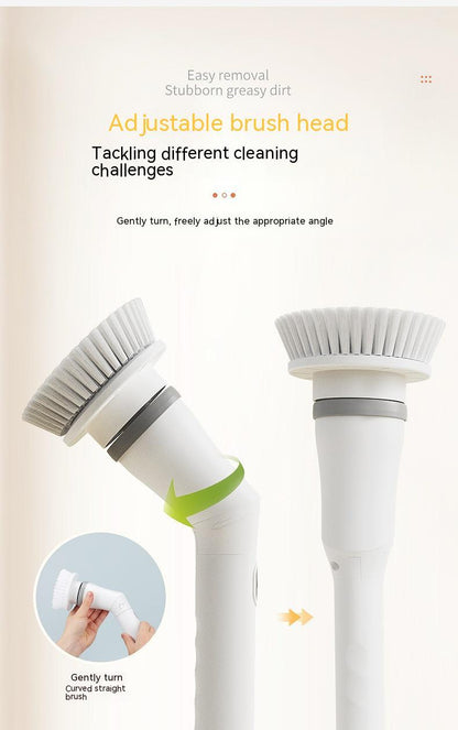 Electric Scrubber with Long Handle